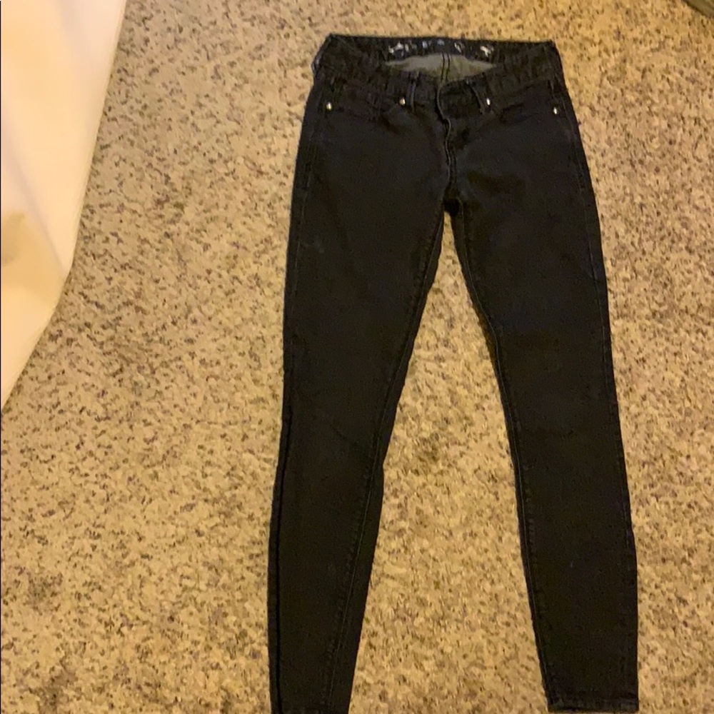 Black express skinny jeans